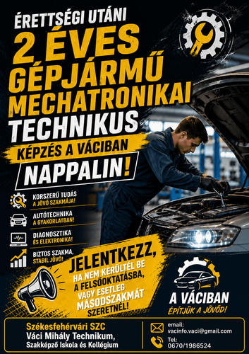 Gépjármű mechatronikai technikus képzés